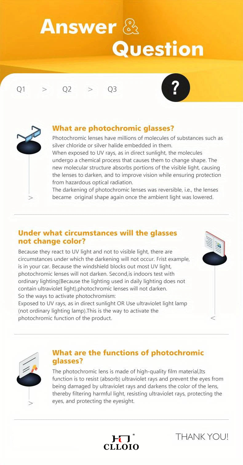 CLLOIO Aluminum Rimless Photochromic Sunglasses Men Polarized Driving Chameleon Anti-Glare Glasses Travel Fishing Goggle UV400