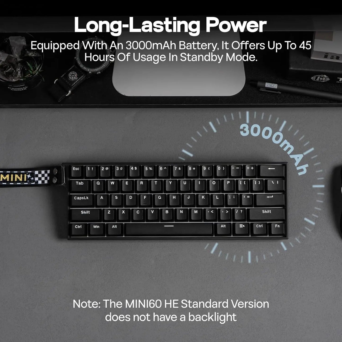 Teclado Gaming Mecânico AULA Mini60 HE/Pro/Max 60% com Switches Magnéticos, RGB, Tri-Mode, 8000Hz, RT 0.01mm, para E-Sports e Presentes