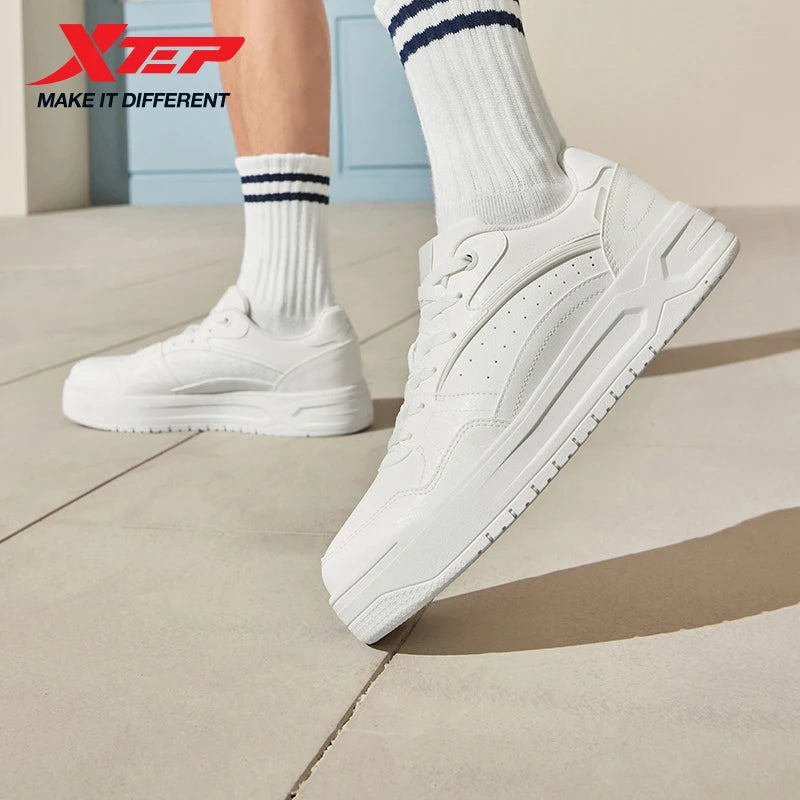 Zapatillas de skate Xtep: zapatillas deportivas ligeras de verano, suela gruesa, de caña baja, modernas y de estilo urbano 875319310016