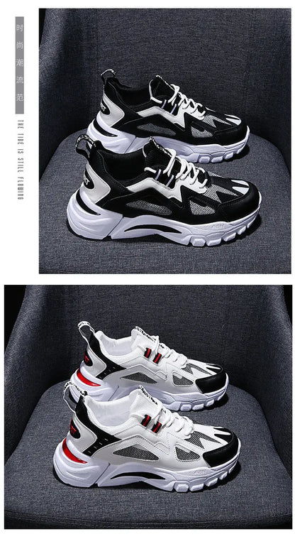 Nuevos zapatos casuales para hombre, para actividades al aire libre; zapatillas deportivas a la moda, ligeras, cómodas y transpirables.