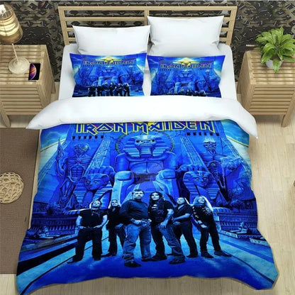 3D Rock Band I-Iron-M-Maiden Bedding Sets Exquisite Bed Supplies Set Duvet Cover Comforter Set Bedding Set Luxury Birthday Gift