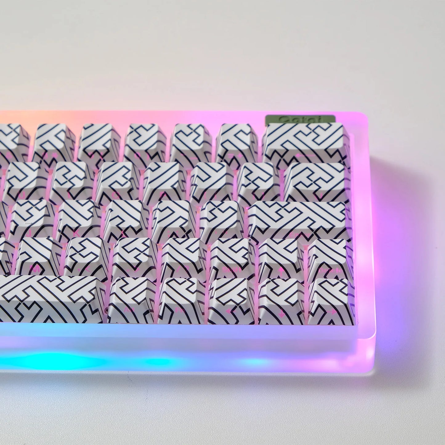 KYOMOT 135 Keys PBT Side Print Keycap Double Shot Cherry Profile Shine Through Keycaps for MX Switch Games Mechanical Keyboard
