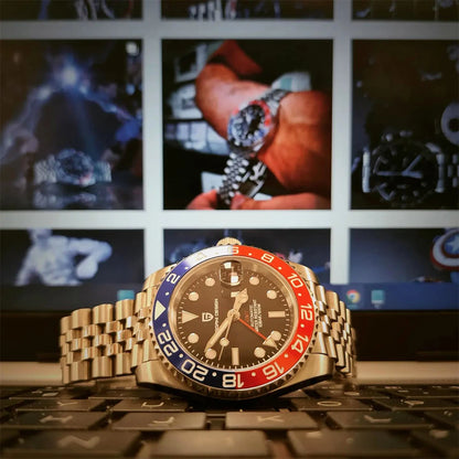 2026 Nuovo PAGANI DESIGN Orologio meccanico di lusso da uomo in acciaio inossidabile GMT Top Brand Vetro zaffiro Orologio da uomo