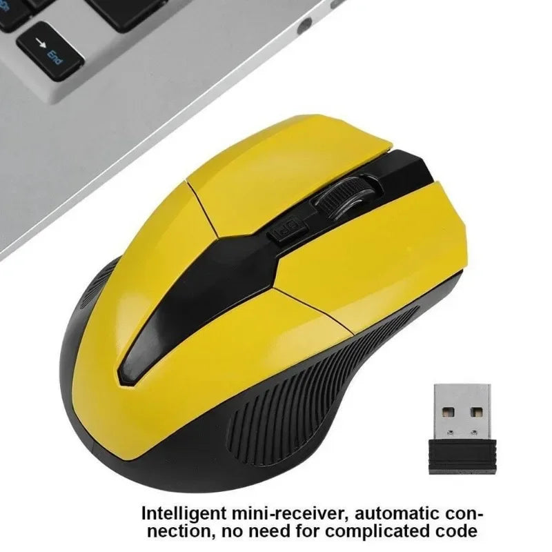 2.4Ghz 1200DPI Wireless Mouse Adjustable Optical Gaming Mouse Wireless Home Office Game Mice for PC Computer Laptop