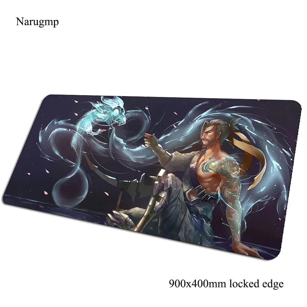 Overwatch-muismat voor verjaardag, computermat 900x400x3mm, grote gaming-muismat, cadeau, bureauonderlegger voor muis en toetsenbord, pc-gamer