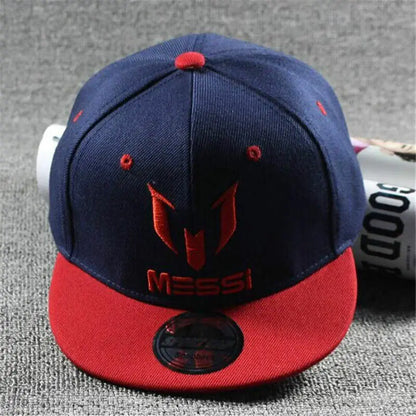 Fashion Children Kids Messi CR7 Neymar Embroidery Baseball Caps Boys Girls Cap Snapback Hat Hip Hop Hat  Adjustable Cowboy Hat