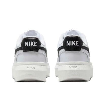 Ténis de basquetebol de cano baixo Nike Court Vision Alta para mulher, macios e confortáveis, resistentes, branco/preto DZ5394-107