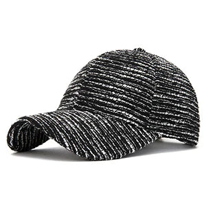 FS Fashion Black White Striped Baseball Cap For Men Casual Korean Street Women Hat Summer Streetwear Trucker Hats Gorra Hombre