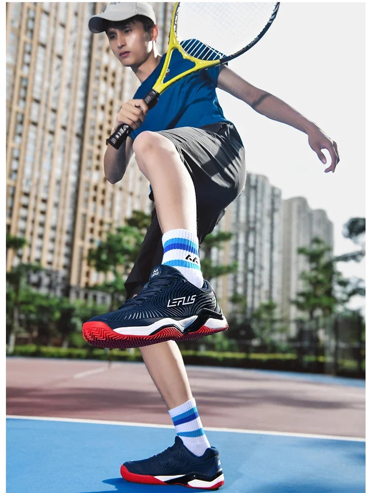Paar ademende tafeltennisschoenen, sportschoenen, volleybalschoenen voor heren en dames, merk: Professional, badmintonsneakers
