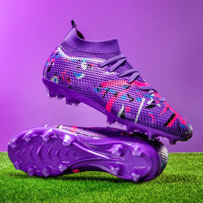 Nouvelles chaussures de football pour hommes, baskets de football pour terrain gazonné, chaussures de football d'extérieur, chaussures d'entraînement professionnelles, chaussures de sport antidérapantes, ultralégères,