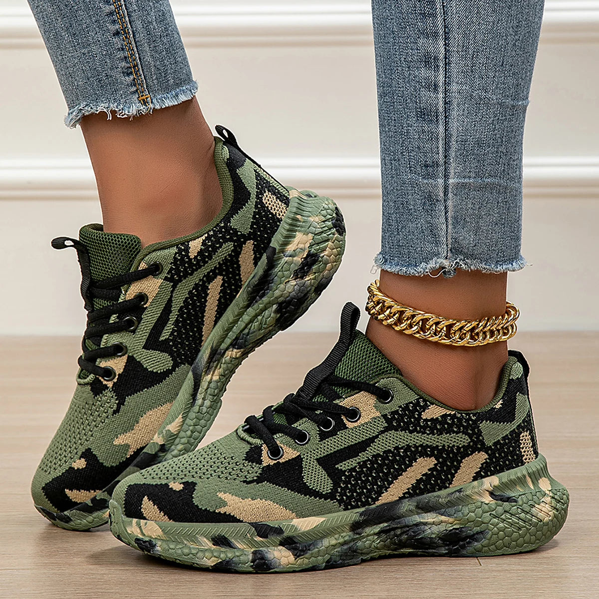 Camouflage-Schuhe für alle Jahreszeiten, neue atmungsaktive Mesh-Sportschuhe für Jugendliche und Studierende, Freizeitschuhe für Outdoor-Aktivitäten
