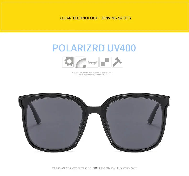 Men Women Fashion Polarized Sunglasses Blue Light Blocking Myopia Glasses Anti-radiation Near Sight Eyewear Diopters 0 To -6.0