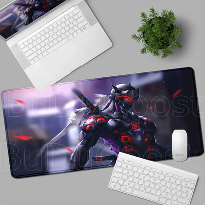 Overwatch Gaming Anime Girl Large XXL Mouse Pad HD Printing Computer Keyboard Mats Laptop Office Rubber Soft Desk Rug 900x400 mm