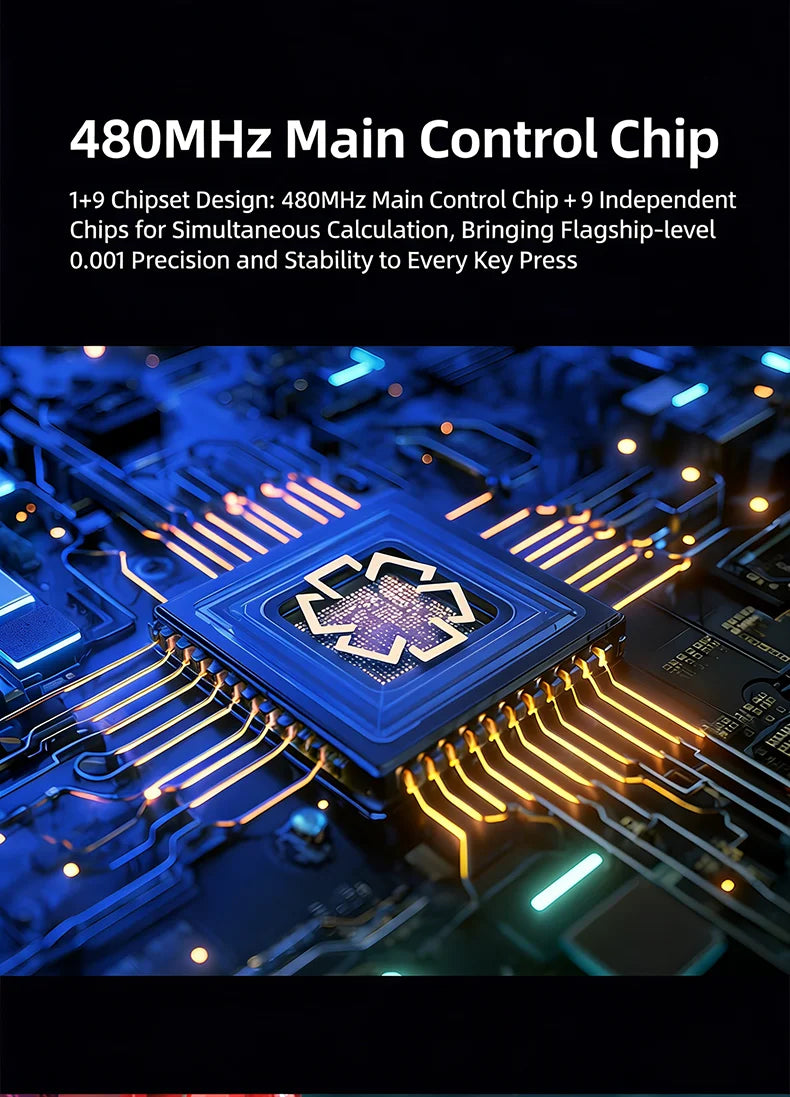 IROK Carotmas Mercury68 Mercury 68 Mercury68 Pro Mercury68 Max RT 0.001mm 8K Teclado mecânico magnético gaming com fios