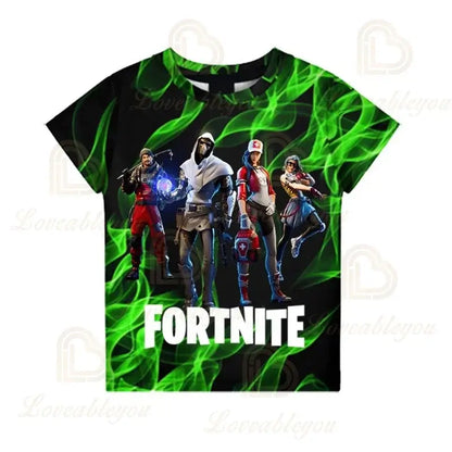 Camiseta Battle Royale Fortnite Victory para niños, tops para niñas y niños, camisetas Harajuku infantiles 3D, NUEVO DISEÑO 2025
