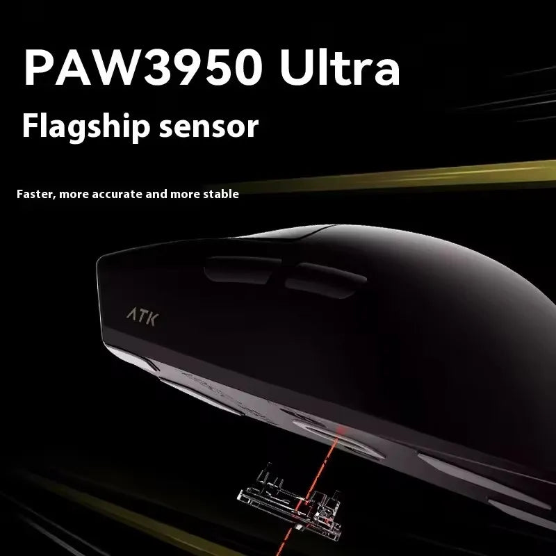 ATK X1 Series Wireless Gaming Mouse Bluetooth 8K Ultra Lightweight 49g FPS Mouse with PAW3950 Sensor, Tri-Mode Custom Gamer Mouse