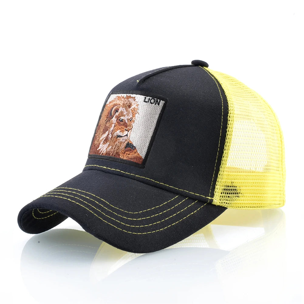 Hip Hop Baseball Cap With Lion Embroidery Patch Snapback Streetwear Trucker Caps Men Women Drake Baseball Hats Four Season Hat
