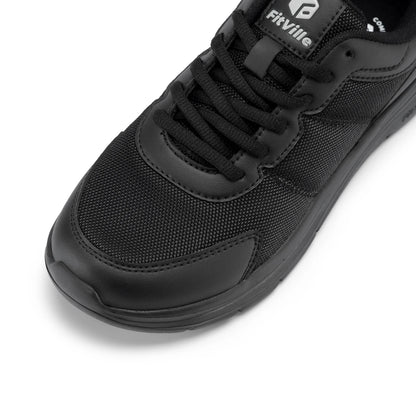 FitVille Men's Walking Shoes Wide Width Max Cushioning Lightweight Sneakers Sport Shoes for Plantar Fasciitis Pain Relief