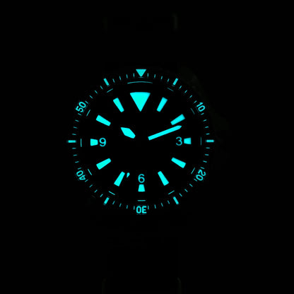 Reloj de lujo Watchdives WD1980 V3 con movimiento de cuarzo VH31 de segundero fluido, cristal de zafiro con revestimiento AR, resistencia al agua 10Bar, reloj para hombre