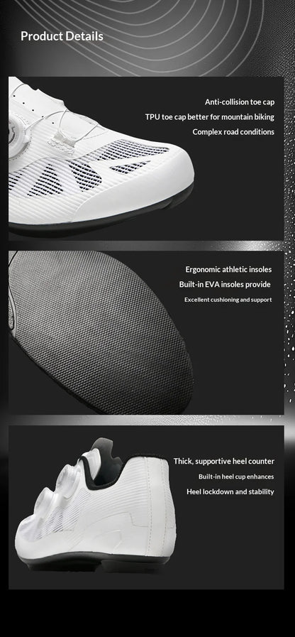 Zapatillas de ciclismo ultraligeras de carretera y montaña para hombre, MTB profesionales, zapatillas de ciclismo SPD con cierre automático, zapatillas de ciclismo de carretera para mujer