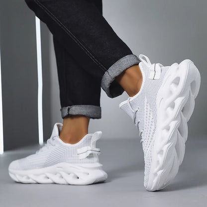 Sneakers da uomo comode e traspiranti in mesh, scarpe da tennis outdoor sportive per running, palestra e jogging, leggere e basse, scarpe da camminata da uomo