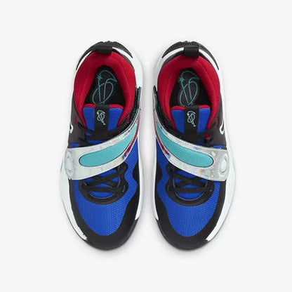 Scarpe da basket da donna Nike con ammortizzazione e suola integrale in gomma, pratiche, nuovo design con velcro, scarpe da basket mid-top resistenti all’usura e durevoli, Team Hustle D11 in colore accattivante per outdoor e tempo libero, Excell