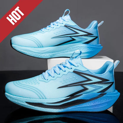 Ténis de Corrida NOVOS com Placa de Carbono para Maratona, Homem e Mulher, Desportivos, Respiráveis, Leves, Confortáveis, Antiderrapantes e Casuais
