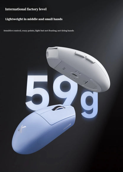 Mouse da gaming wireless MCHOSE G3 V2 Pro Tri-Mode Bluetooth 800mAh ricaricabile, leggero, con ergonomia personalizzata per esports