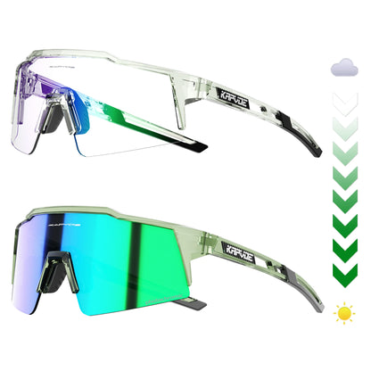 Kapvoe Photochromic Cycling Sunglasses Men Glasses Fashion Mountain Bicycle Outdoor Road Riding Goggles Eyewear Sports MTB Bike