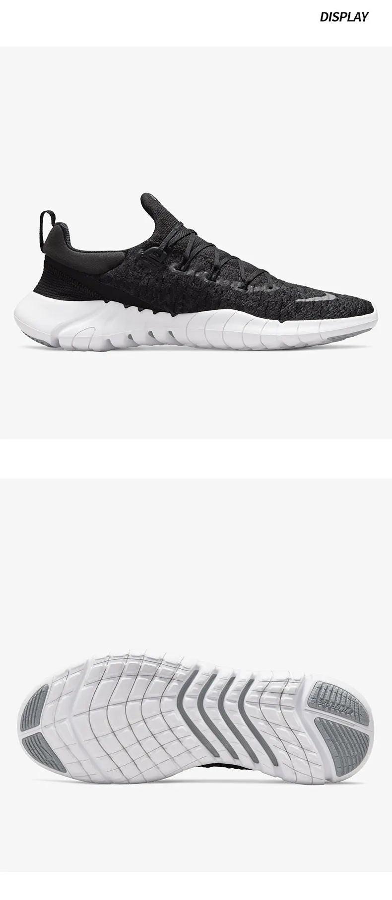 Ténis de corrida Nike genuínos da coleção atual Free RN 5.0, estilo «barefoot», CZ1884-001