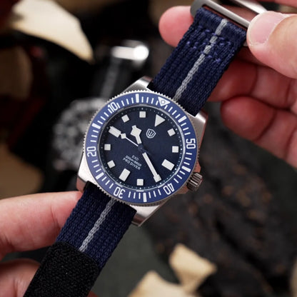 Watchdives EXD 40Mm Titanium Dive Watch Men's VH31 Sweep Quartz Watches 200 Waterproof AR Sapphire BGW9 Luminous 316L Wristwatch