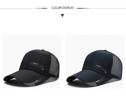 Mens Summer Quick Dried Korean Casual Breathable Mesh Fisherman Hat