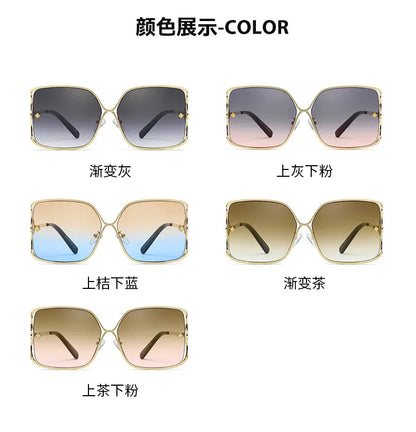 Fashion Oversized Sunglasses Women Big Frame Popular Luxury Brand Designer Shades Sun Glasses Oculos De Sol Feminino Gafas