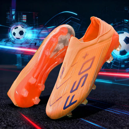 Męskie trampki z kolcami do trawy – wysokiej jakości buty piłkarskie do futsalu i piłki nożnej, antypoślizgowe, do użytku w pomieszczeniach, bestsellerowe, z wysoką cholewką, do użytku na zewnątrz