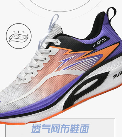 Men Sports Running Shoes Marathon Air Cushion Breathable Lightweight Comfortable Women Outdoor Athletic Sneakers Jogging Tenis