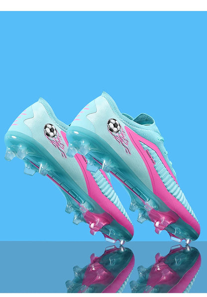 New Men Soccer Shoes Outdoor Sport Boys Football Boots Breathable Match Comfortable Long Spikes Training Cleats Adult Non Slip