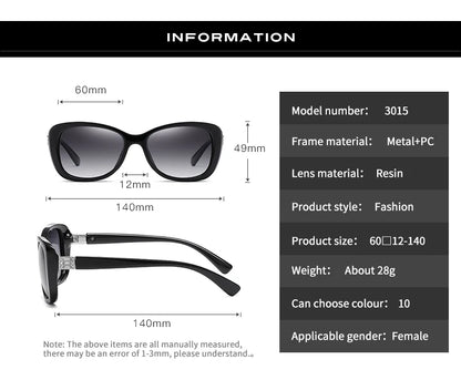 New Luxury Brand Diamond Gradient lens Sunglasses Women Polarized Glasses Driving Anti-glare Sun Glasses oculos de sol feminino
