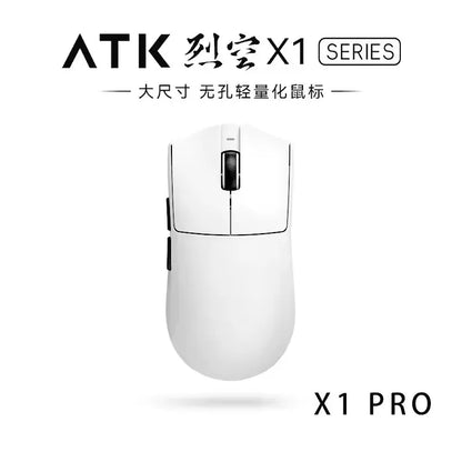 ATK X1 Series Wireless Gaming Mouse Bluetooth 8K Ultra Lightweight 49g FPS Mouse with PAW3950 Sensor, Tri-Mode Custom Gamer Mouse