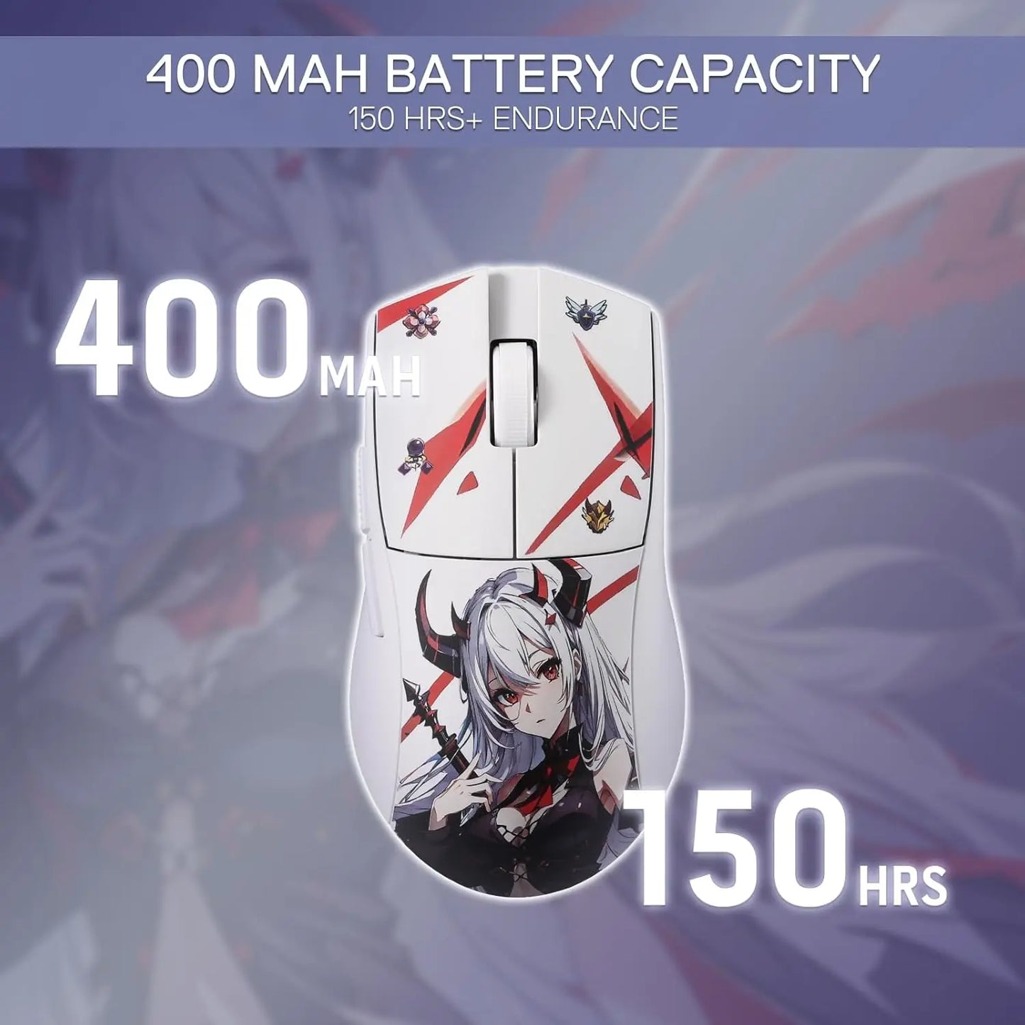 Mouse gaming Redragon M916AK PRO 3-Mode Anime 42G ultraleggero 26K DPI con pulsanti completamente programmabili