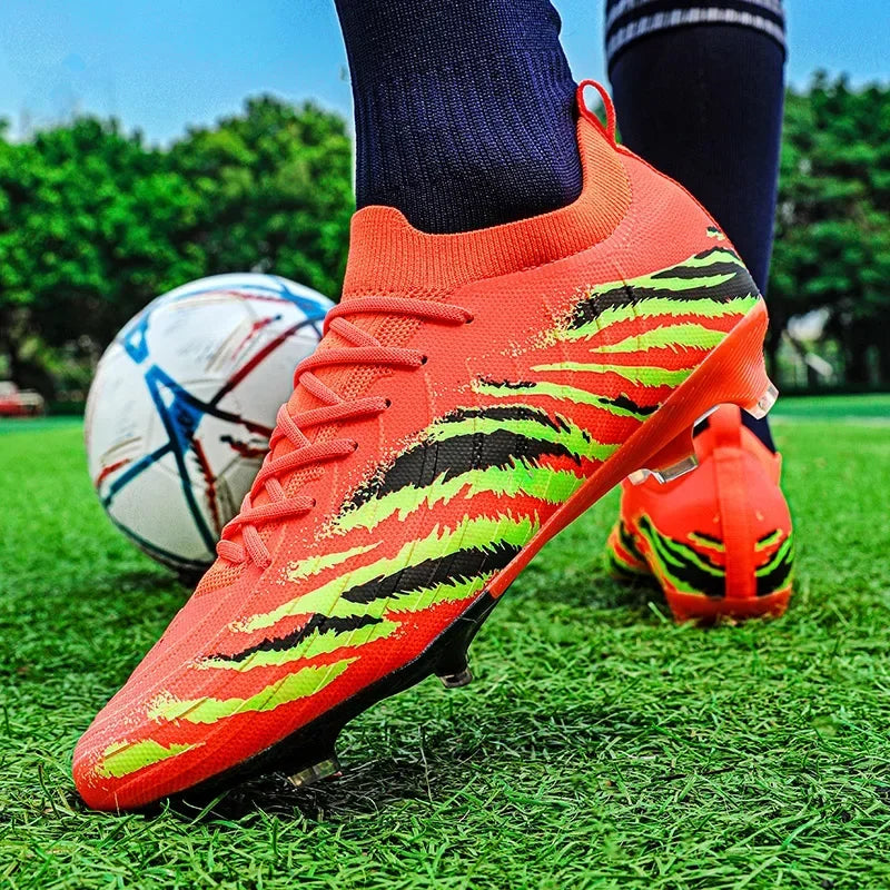 New Men's Football Boots Sport Ultralight Non-Slip Outdoor Adult Cleats Match Unisex Soccer Shoes Comfortable Grass High-Quality