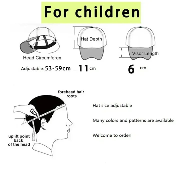 One Piece Baseball Cap Kids Anime Printed Adjustable Mesh Hat Visors Peaked Caps Sunshade Hats Outdoor Headwear Accessories Gift