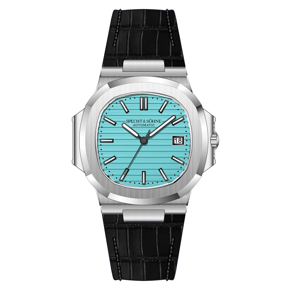 Relógio Masculino Specht&Sohne 2025 New Classic de Luxo Automático em Aço Inoxidável com Safira 8215, Relógio de Pulso Mecânico