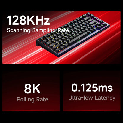 Tastiera AKKO TAC75 HE con switch magnetici 75% Gaming Keyboard Rapid Trigger 0.005mm 8K RGB cablata Esports, tastiera custom per gamer