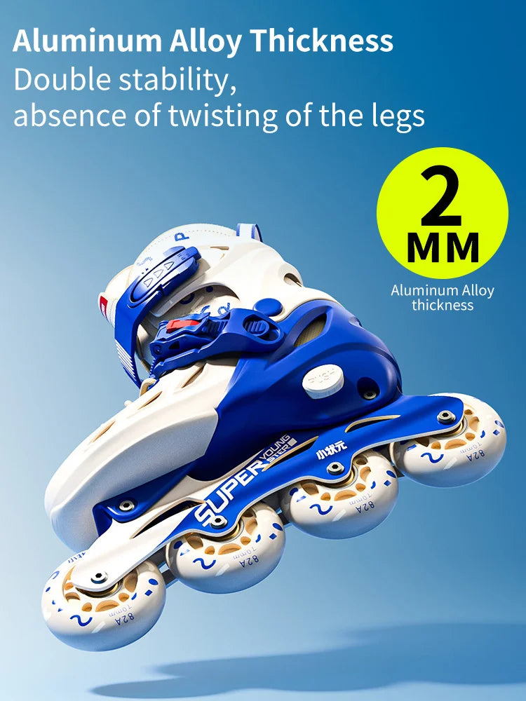 Patins em Linha para Rapaz, Pretos, Tamanho Ajustável, Rosa para Rapariga, Rollerblades Desportivos para Criança, Alta Velocidade, Novos, LED Luminoso, Profissionais