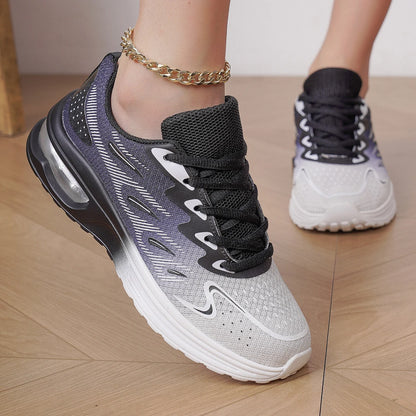 Damen-Sneaker Laufschuhe Damenmode mit Luftkissen und atmungsaktivem Mesh – Tennis- und Sportschuhe