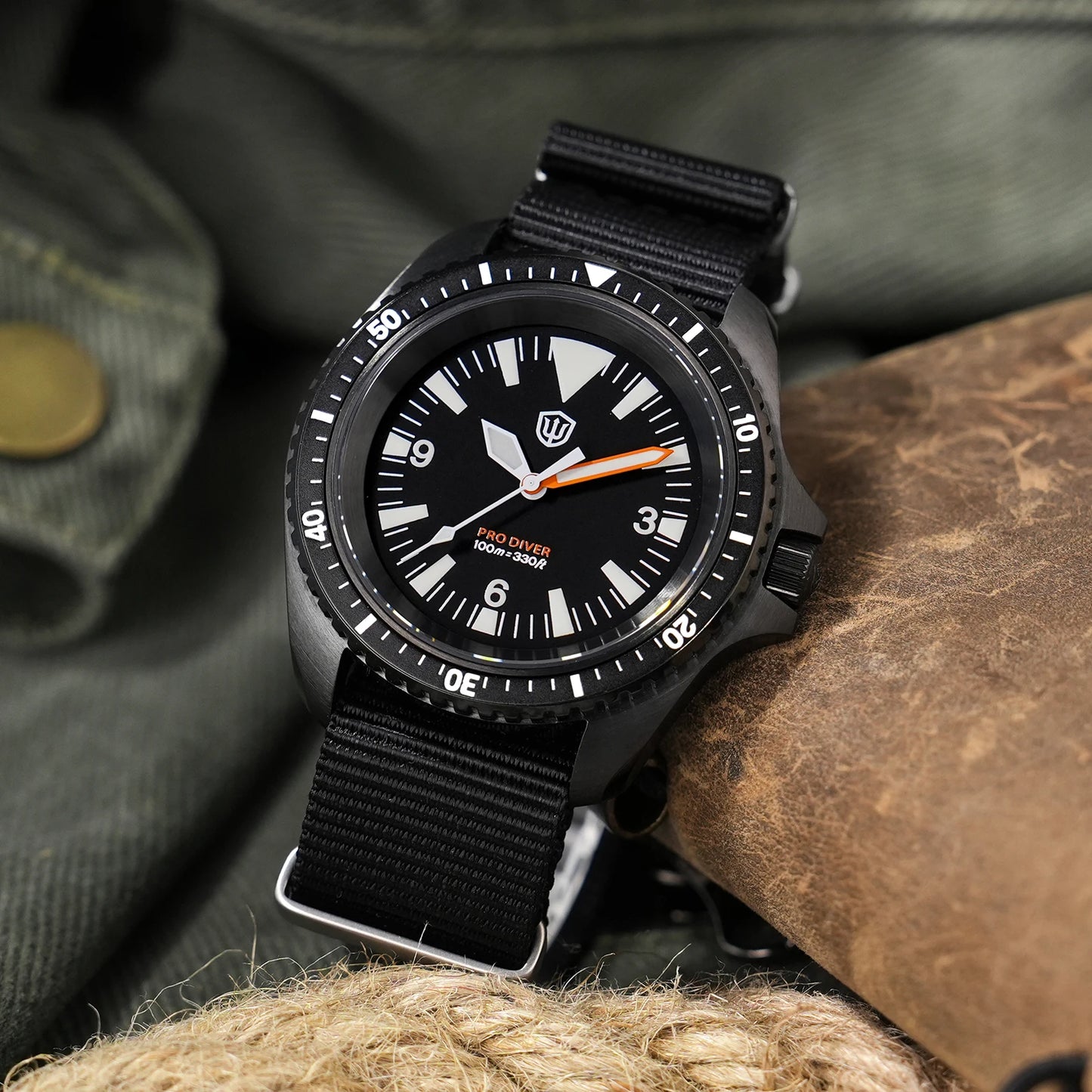 Reloj de lujo Watchdives WD1980 V3 con movimiento de cuarzo VH31 de segundero fluido, cristal de zafiro con revestimiento AR, resistencia al agua 10Bar, reloj para hombre