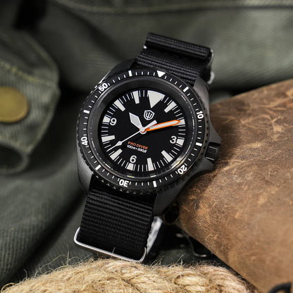 Reloj de lujo Watchdives WD1980 V3 con movimiento de cuarzo VH31 de segundero fluido, cristal de zafiro con revestimiento AR, resistencia al agua 10Bar, reloj para hombre