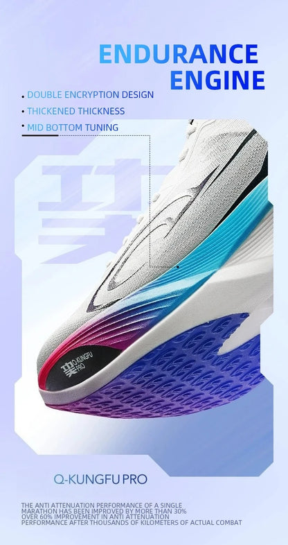 QIAODAN Feiying PB3 Enhanced Edition Professional Marathon Carbon Plate Running Shoes 2025 Men's Sneakers QDB023251299T