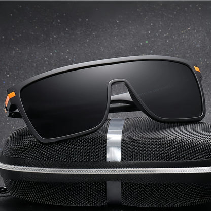 Oversized Square Fashion Sunglasses Monolithic UV400 Lens for Driving Vacation Daily Unisex Retro Shield Classic Elegance