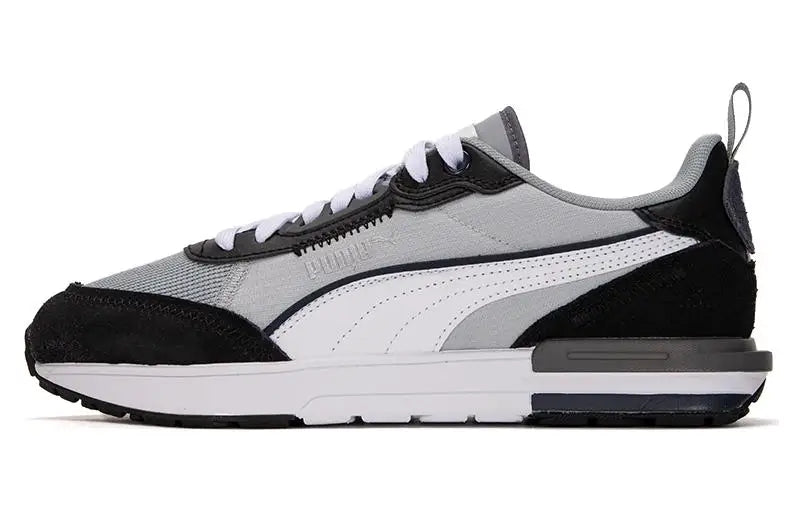 Baskets Puma R22 Quarry Gris Blanc Noir 383462-14